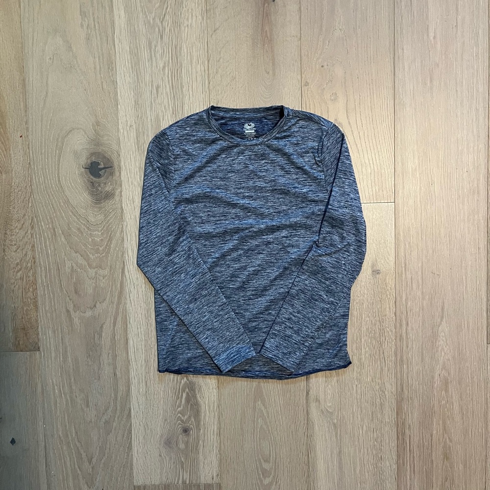 Kids fruit of the loom athletic blue and white pattern long sleeve